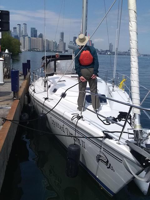 Refueling at the Toronto Island Marina.